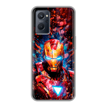 Силиконовый чехол на Realme 9i с принтом Железный человек Ironman Силиконовый чехол на Realme 9i с принтом Железный человек Ironman