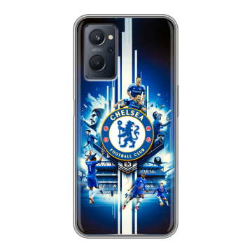 Силиконовый чехол на Realme 9i с принтом Chelsea Челси Силиконовый чехол на Realme 9i с принтом Chelsea Челси