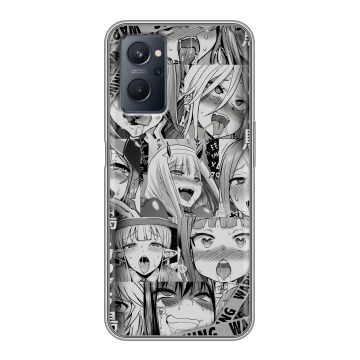 Силиконовый чехол на Realme 9i с принтом Ahegao Ахегао Аниме Силиконовый чехол на Realme 9i с принтом Ahegao Ахегао Аниме