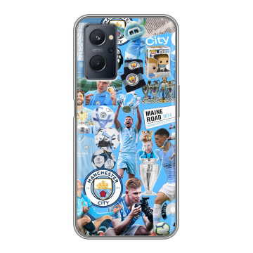 Силиконовый чехол на Realme 9i с принтом Man City Манчестер Сити Силиконовый чехол на Realme 9i с принтом Man City Манчестер Сити