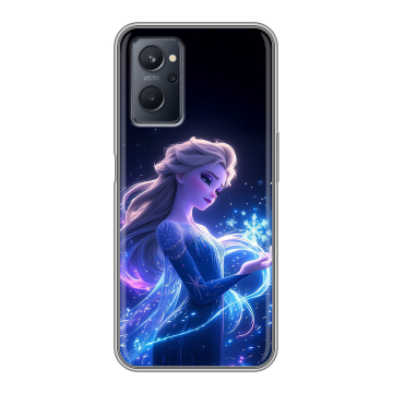 Силиконовый чехол на Realme 9i с принтом Холодное сердце Frozen Силиконовый чехол на Realme 9i с принтом Холодное сердце Frozen