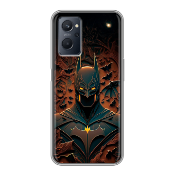 Силиконовый чехол на Realme 9i с принтом Batman Бэтмен Силиконовый чехол на Realme 9i с принтом Batman Бэтмен