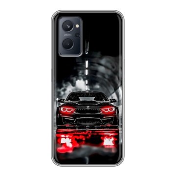 Силиконовый чехол на Realme 9i с принтом BMW БМВ Силиконовый чехол на Realme 9i с принтом BMW БМВ