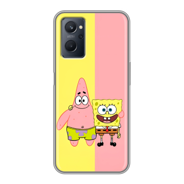 Силиконовый чехол на Realme 9i с принтом Спанч боб Спанчбоб Силиконовый чехол на Realme 9i с принтом Спанч боб Спанчбоб