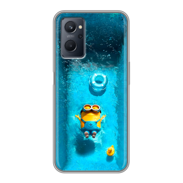 Силиконовый чехол на Realme 9i с принтом Миньоны Силиконовый чехол на Realme 9i с принтом Миньоны
