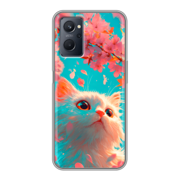 Силиконовый чехол на Realme 9i с принтом Красивый кот Силиконовый чехол на Realme 9i с принтом Красивый кот