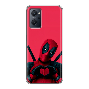 Силиконовый чехол на Realme 9i с принтом Дедпул Deadpool Силиконовый чехол на Realme 9i с принтом Дедпул Deadpool