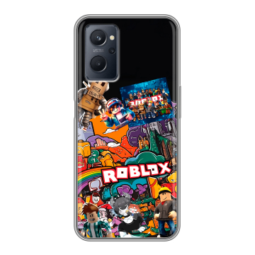 Силиконовый чехол на Realme 9i с принтом Roblox Роблокс Силиконовый чехол на Realme 9i с принтом Roblox Роблокс