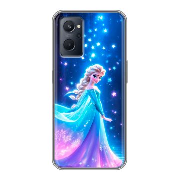 Силиконовый чехол на Realme 9i с принтом Холодное сердце Frozen Силиконовый чехол на Realme 9i с принтом Холодное сердце Frozen