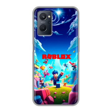 Силиконовый чехол на Realme 9i с принтом Roblox Роблокс Силиконовый чехол на Realme 9i с принтом Roblox Роблокс