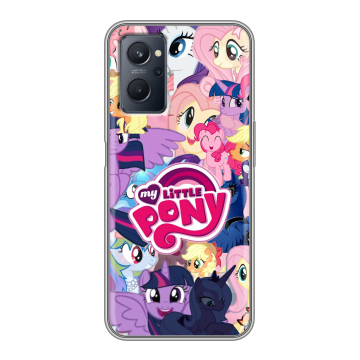 Силиконовый чехол на Realme 9i с принтом My little pony Дружба чудо Силиконовый чехол на Realme 9i с принтом My little pony Дружба чудо