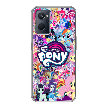 Силиконовый чехол на Realme 9i с принтом My little pony Дружба чудо Силиконовый чехол на Realme 9i с принтом My little pony Дружба чудо