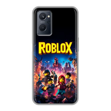 Силиконовый чехол на Realme 9i с принтом Roblox Роблокс Силиконовый чехол на Realme 9i с принтом Roblox Роблокс