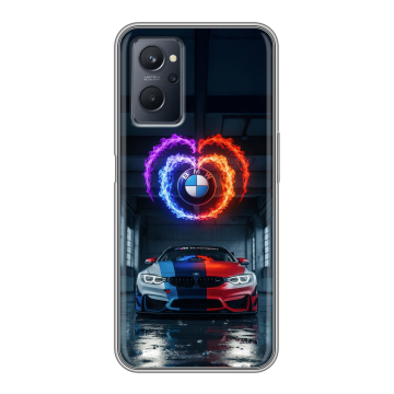 Силиконовый чехол на Realme 9i с принтом BMW БМВ Силиконовый чехол на Realme 9i с принтом BMW БМВ