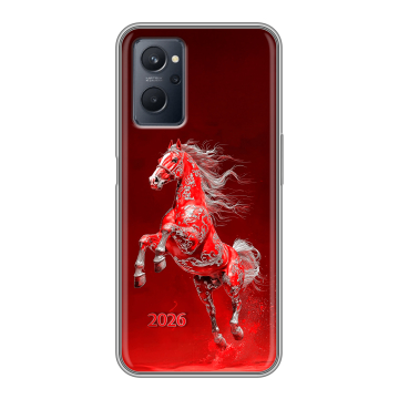 Силиконовый чехол на Realme 9i с принтом Новый год