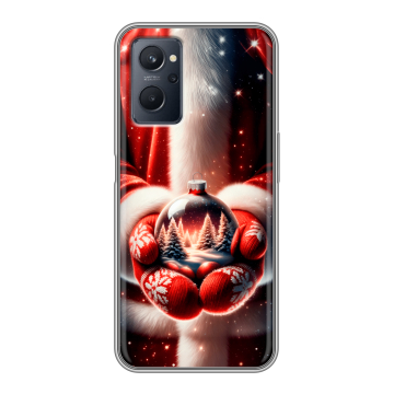 Силиконовый чехол на Realme 9i с принтом Новый год