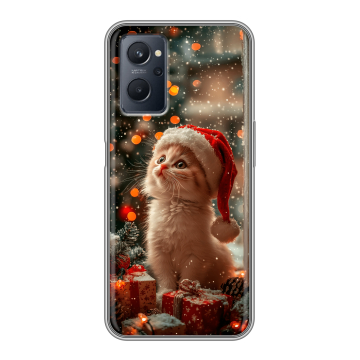 Силиконовый чехол на Realme 9i с принтом Новый год