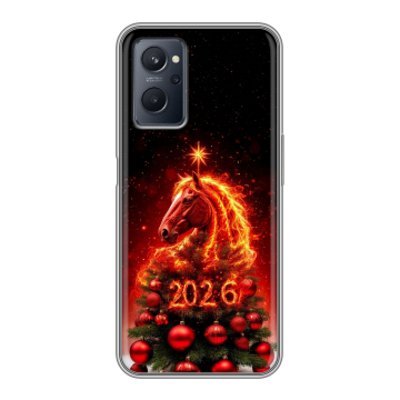Силиконовый чехол на Realme 9i с принтом Новый год
