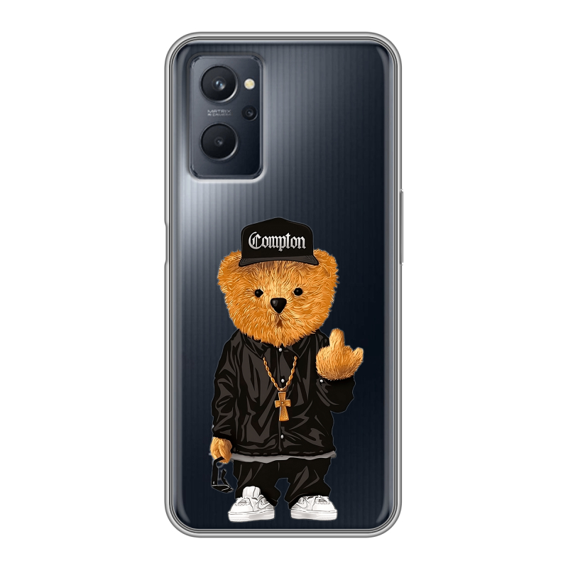 Силиконовый чехол на Realme 9i с принтом Плюшевый медведь Силиконовый чехол на Realme 9i с принтом Плюшевый медведь