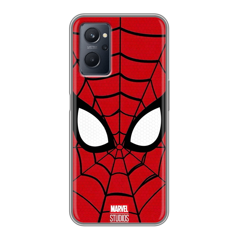 Силиконовый чехол на Realme 9i с принтом человек паук spiderman Силиконовый чехол на Realme 9i с принтом человек паук spiderman