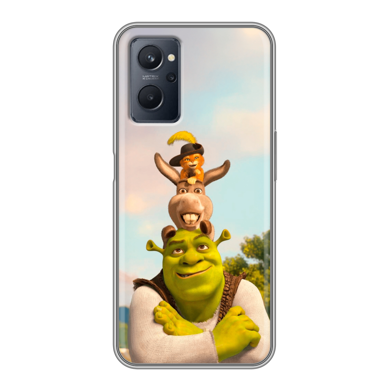 Силиконовый чехол на Realme 9i с принтом Шрек Shrek Силиконовый чехол на Realme 9i с принтом Шрек Shrek