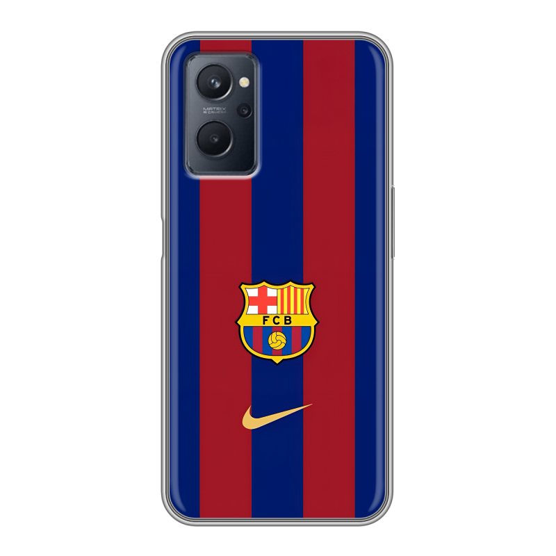 Силиконовый чехол на Realme 9i с принтом Барселона Barcelona Силиконовый чехол на Realme 9i с принтом Барселона Barcelona