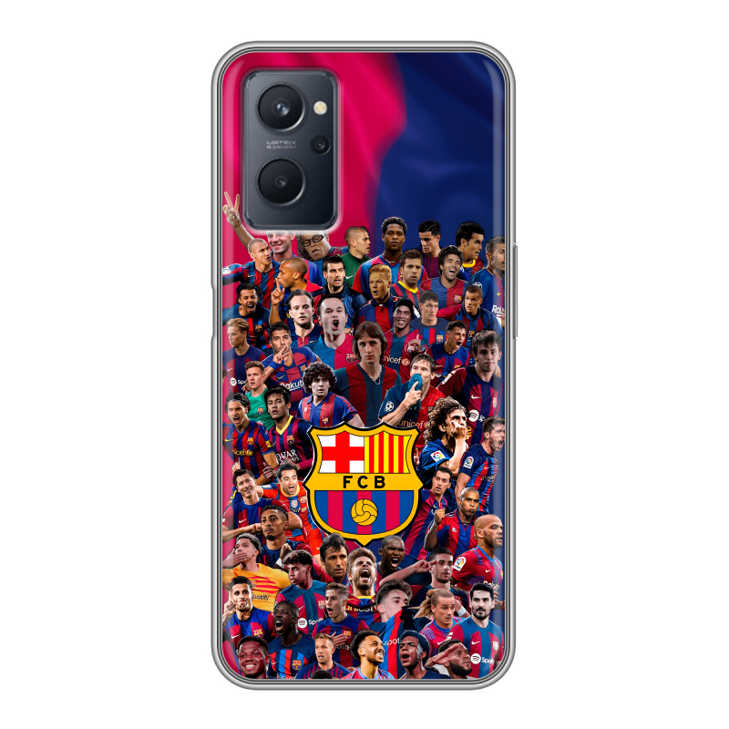 Силиконовый чехол на Realme 9i с принтом Барселона Barcelona Силиконовый чехол на Realme 9i с принтом Барселона Barcelona