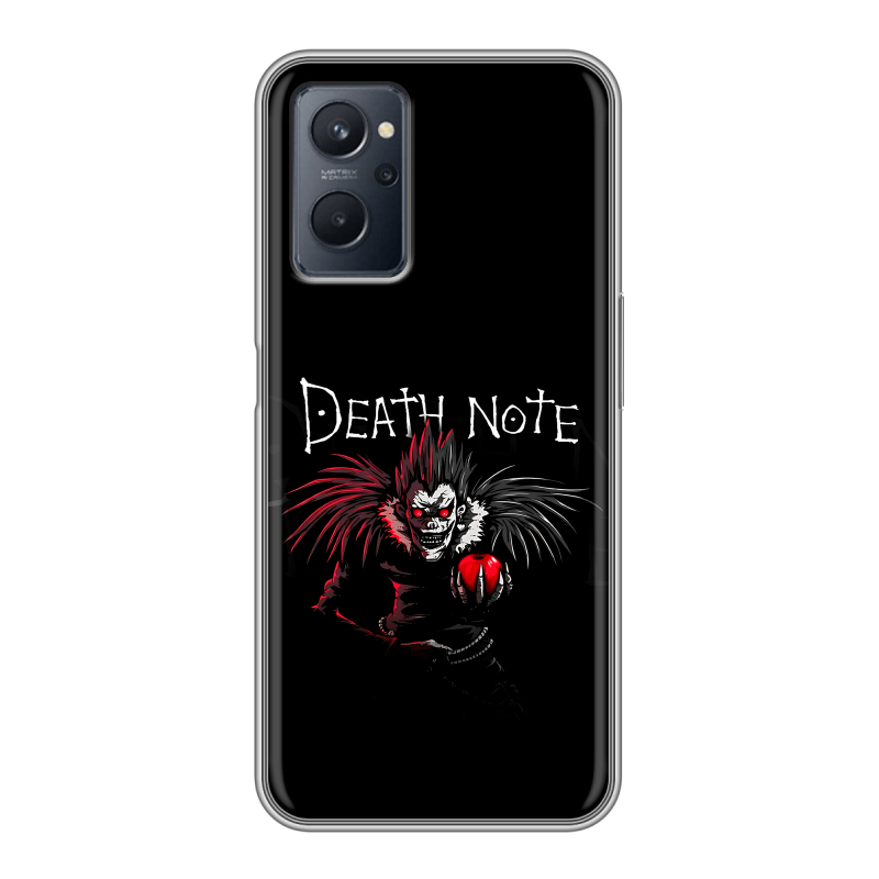 Силиконовый чехол на Realme 9i с принтом Death note Тетрадь смерти Силиконовый чехол на Realme 9i с принтом Death note Тетрадь смерти