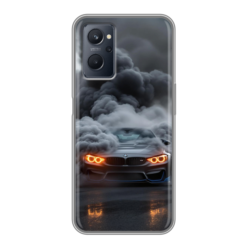 Силиконовый чехол на Realme 9i с принтом BMW БМВ Силиконовый чехол на Realme 9i с принтом BMW БМВ