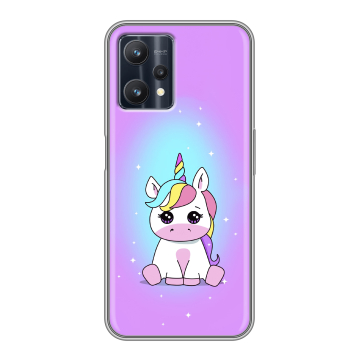 Силиконовый чехол на Realme 9 Pro с принтом Единорог Силиконовый чехол на Realme 9 Pro с принтом Единорог