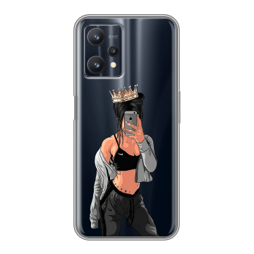 Силиконовый чехол на Realme 9 Pro с принтом Женские принты Силиконовый чехол на Realme 9 Pro с принтом Женские принты