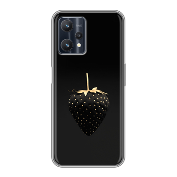 Силиконовый чехол на Realme 9 Pro с принтом Черная клубника Силиконовый чехол на Realme 9 Pro с принтом Черная клубника