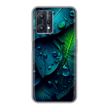 Силиконовый чехол на Realme 9 Pro с принтом Листья Силиконовый чехол на Realme 9 Pro с принтом Листья
