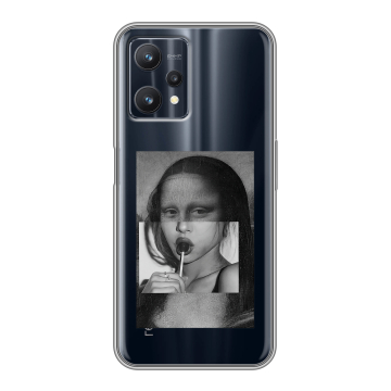 Силиконовый чехол на Realme 9 Pro с принтом Мона Лиза Силиконовый чехол на Realme 9 Pro с принтом Мона Лиза