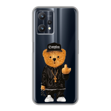 Силиконовый чехол на Realme 9 Pro с принтом Плюшевый медведь Силиконовый чехол на Realme 9 Pro с принтом Плюшевый медведь