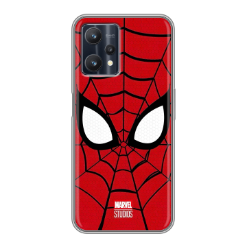Силиконовый чехол на Realme 9 Pro с принтом человек паук spiderman