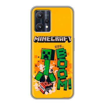 Силиконовый чехол на Realme 9 Pro с принтом Майнкрафт Minecraft Силиконовый чехол на Realme 9 Pro с принтом Майнкрафт Minecraft