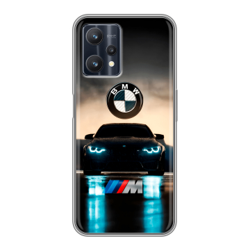 Силиконовый чехол на Realme 9 Pro с принтом БМВ BMW