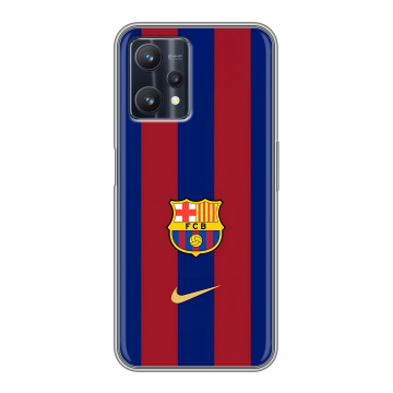 Силиконовый чехол на Realme 9 Pro с принтом Барселона Barcelona