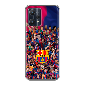 Силиконовый чехол на Realme 9 Pro с принтом Барселона Barcelona
