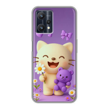 Силиконовый чехол на Realme 9 Pro с принтом для девочек Силиконовый чехол на Realme 9 Pro с принтом для девочек