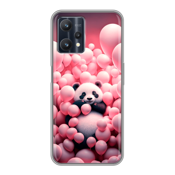Силиконовый чехол на Realme 9 Pro с принтом Панда