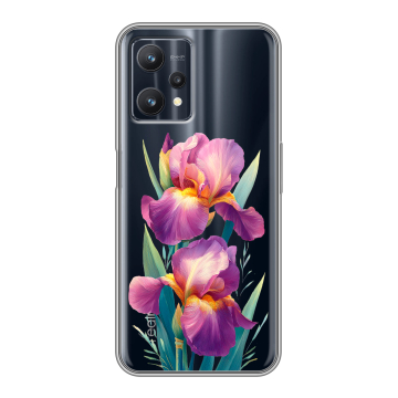 Силиконовый чехол на Realme 9 Pro с принтом Цветы орхидеи