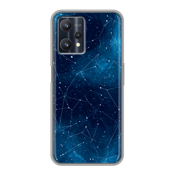 Силиконовый чехол на Realme 9 Pro с принтом Космос звезды