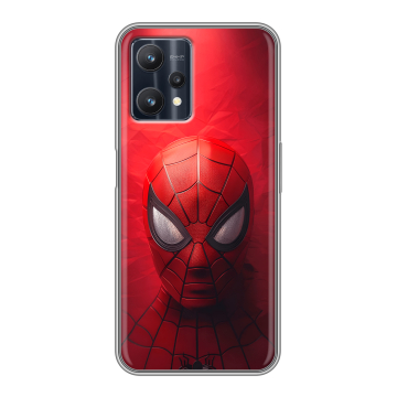 Силиконовый чехол на Realme 9 Pro с принтом Spiderman Человек паук