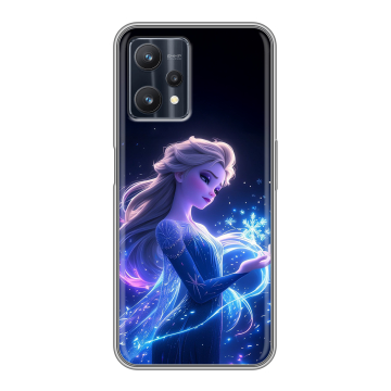 Силиконовый чехол на Realme 9 Pro с принтом Холодное сердце Frozen Силиконовый чехол на Realme 9 Pro с принтом Холодное сердце Frozen