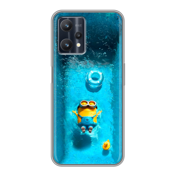 Силиконовый чехол на Realme 9 Pro с принтом Миньоны