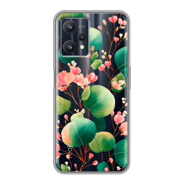 Силиконовый чехол на Realme 9 Pro с принтом женский