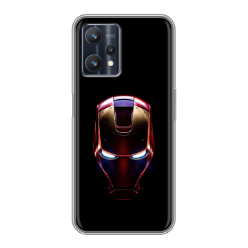 Силиконовый чехол на Realme 9 Pro с принтом IronMan Железный человек