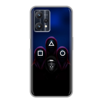 Силиконовый чехол на Realme 9 Pro с принтом Игра Кальмара